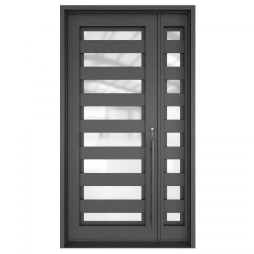 SINGLE ENTERY WROUGHT IRON DOOR