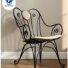 ornamented steel chair