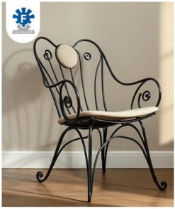 ornamented steel chair