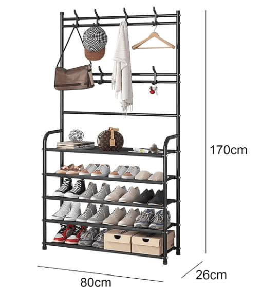 BLACK METAL GARMENT STAND - Image 2