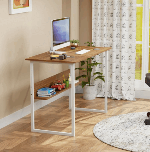METAL FRAME COMPUTER DESK