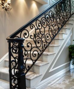 Decorative black handrail-11