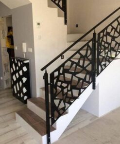 MODERN BLACK  LASER CUT HANDRAIL-05